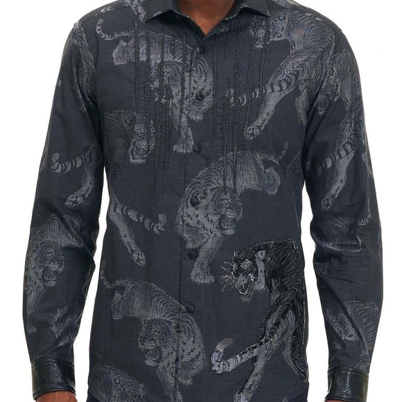 Robert graham Pepper Tigers embroidered limited ed - Picture 2 of 8